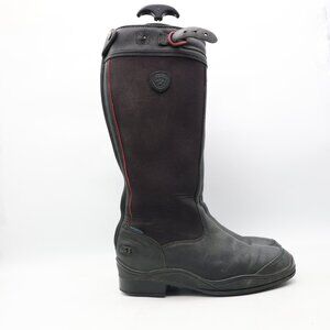 Ariat Extreme Tall Winter Women 8.5 B Black Suede Leather Riding Equestrian Boot